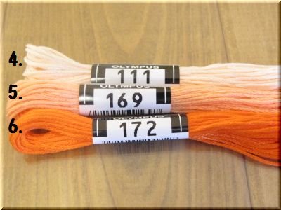 画像3: 「オリンパス＃25番刺繍糸」 白・黄・オレンジ系　１本