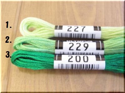 画像2: 「オリンパス＃25番刺繍糸」 緑系　１本