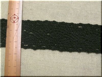 画像1: 「綿トーションレース」 黒　9　10cm