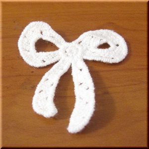 画像1: 「モチーフ」　リボン　白　1枚 (1)