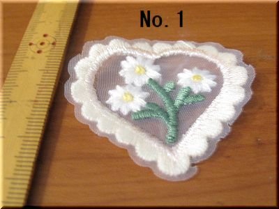 画像2: 「モチーフ」花ハート　1枚