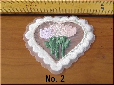 画像3: 「モチーフ」花ハート　1枚