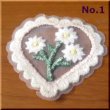 画像2: 「モチーフ」花ハート　1枚 (2)