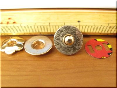 画像3: 「花型マグネットボタン」 17mm G　1組＆5組