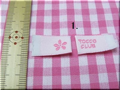 画像2: 「2つ折り刺繍タグ」　小花　1枚