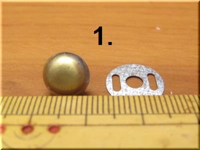 画像1: 「底鋲」 丸型  座金付  直径10・12・15mm  明AG　1個